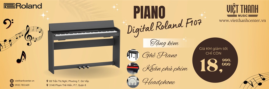 Khuyến mãi đàn piano điện Roland F107