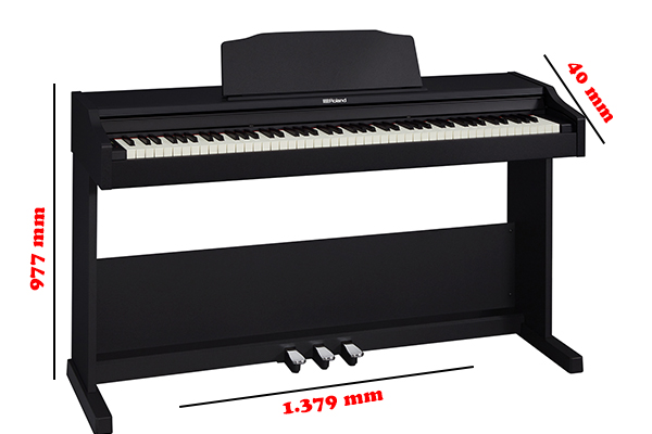 Kích thước đúng chuẩn của đàn piano điện