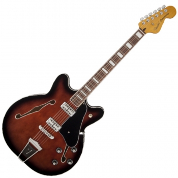 Fender Coronado Guitar, Rosewood Fingerboard, Black Cherry Burst
